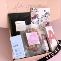 Botanical Flower Bath Gift Hamper Peony Parcel