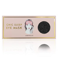 EYE MASK IN FRENCH NAVY POLKA DOT Peony Parcel