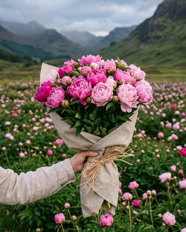 fresh bunch of flowers gift