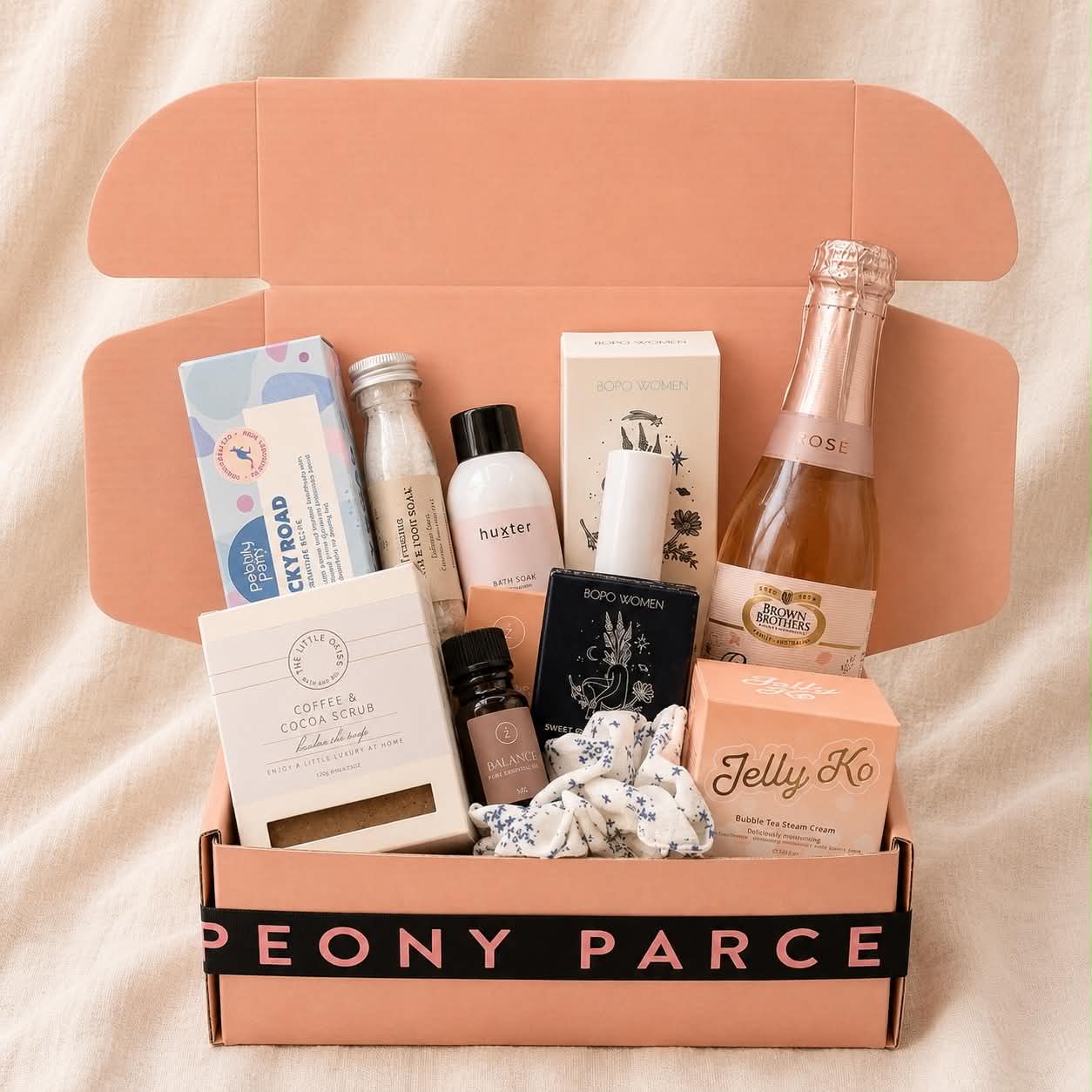 The "Radiance" Gift Box Peony Parcel
