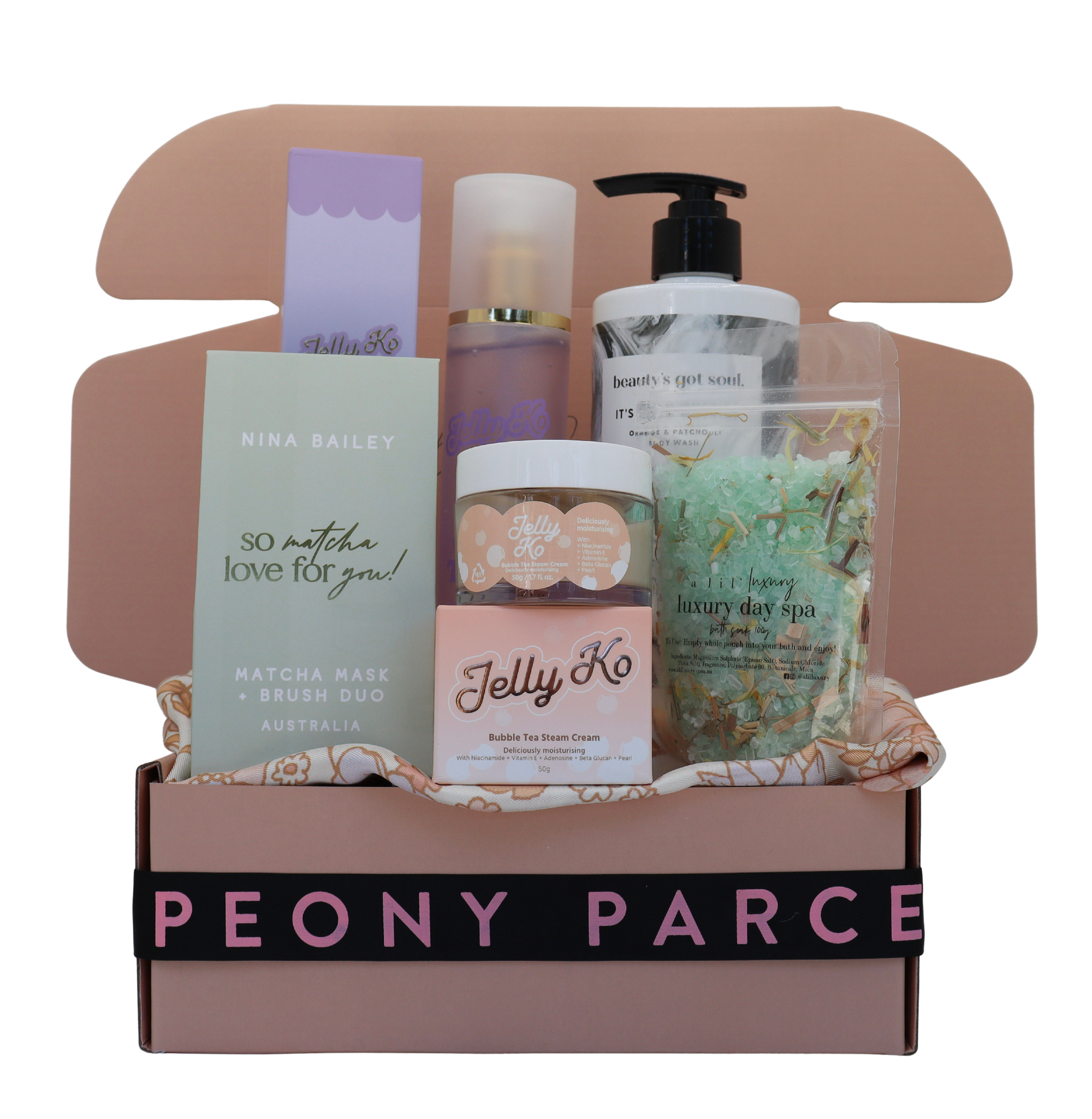 The "Glow Ritual" Gift Box Peony Parcel