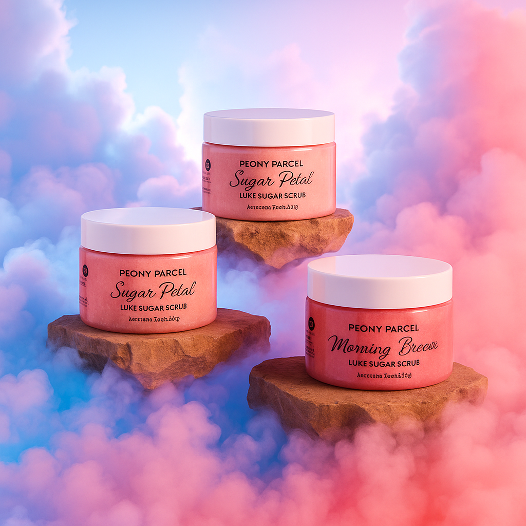 Trio of Sorbet Sugar Scrubs Peony Parcel