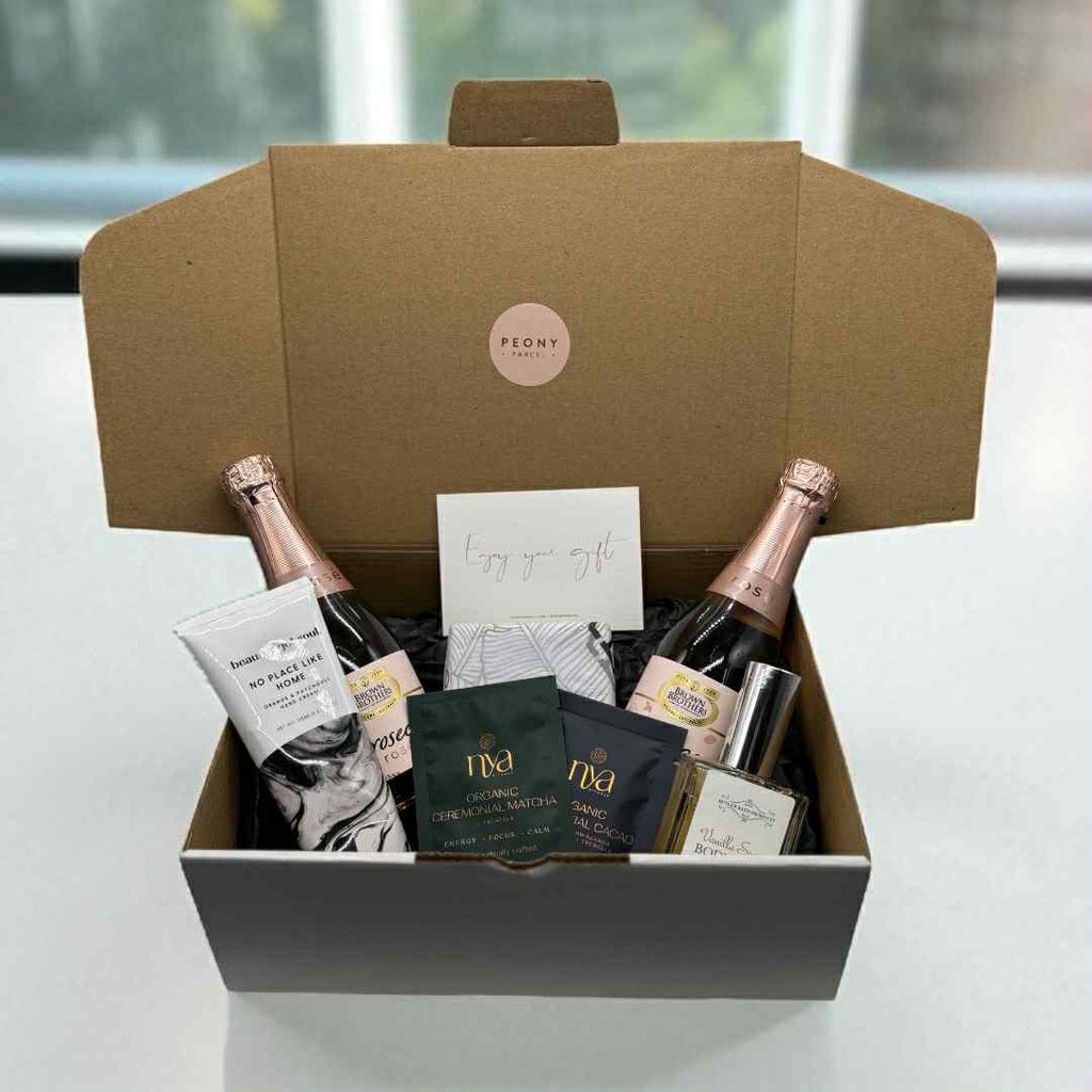 Zoom Expand image caption Corporate Box Deluxe Peony Parcel