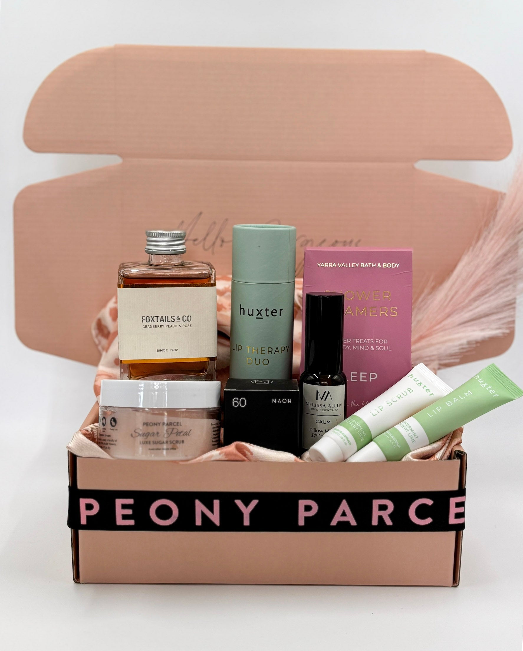 "Sip & Unwind" Gift Box Peony Parcel