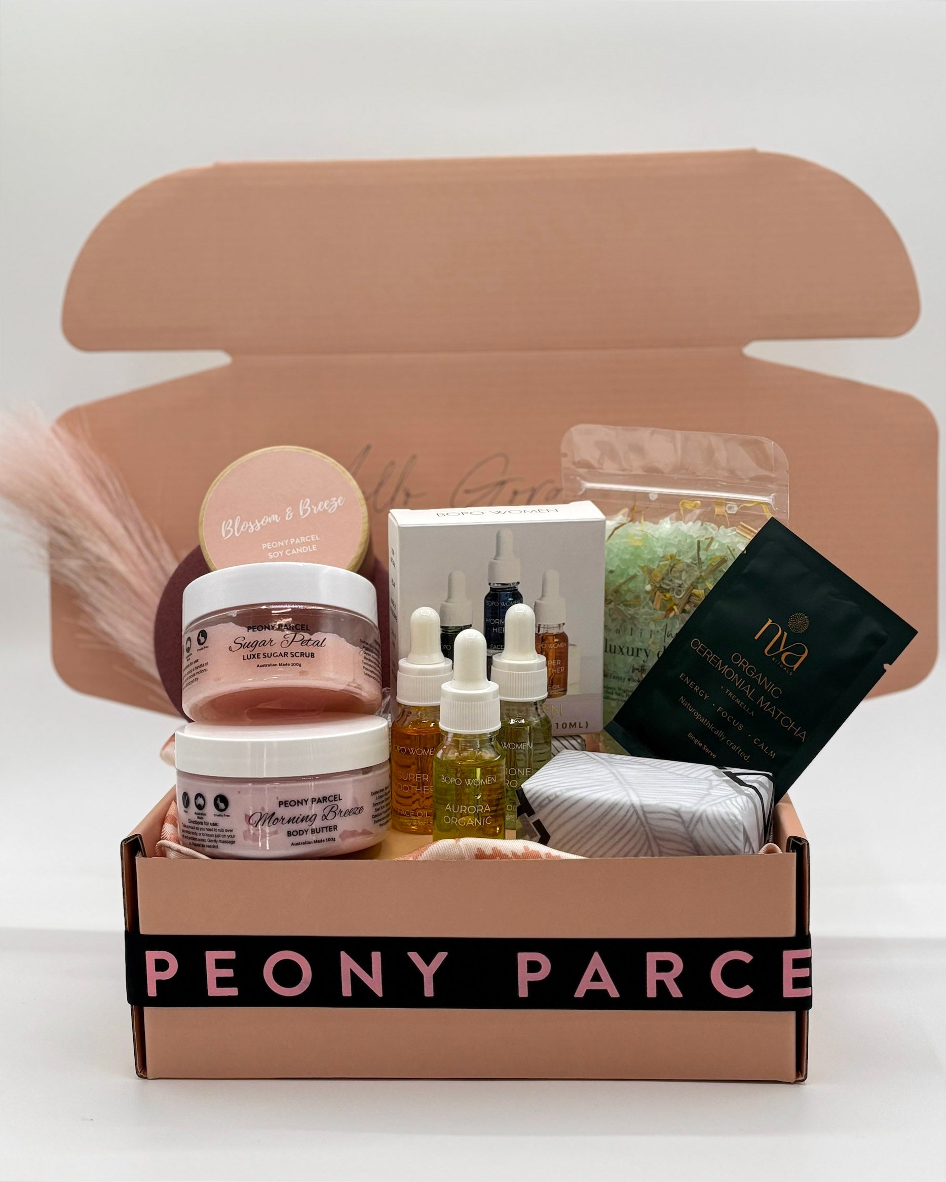"Serenity Spa & Reset" Gift Box Peony Parcel