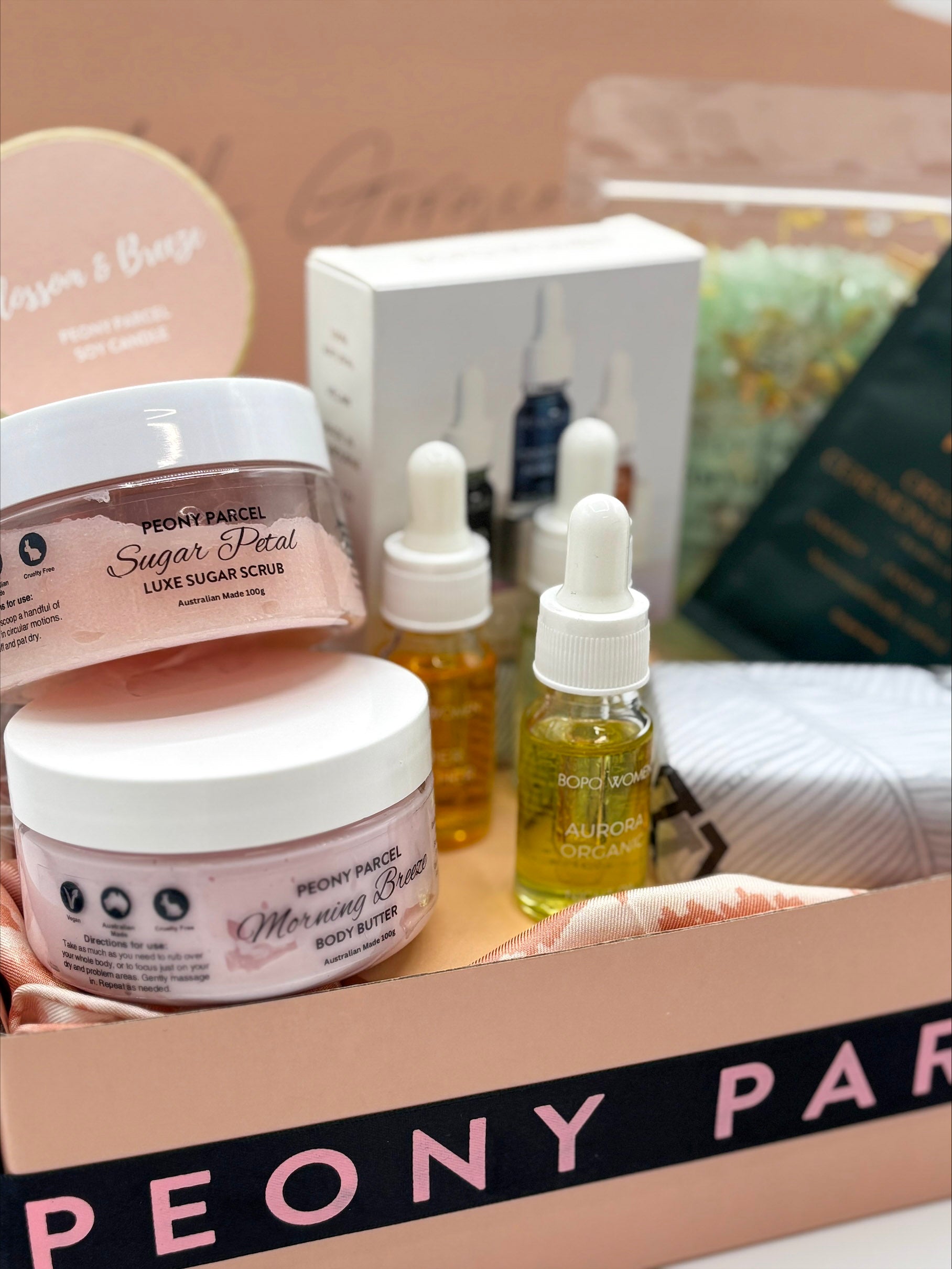 "Serenity Spa & Reset" Gift Box Peony Parcel