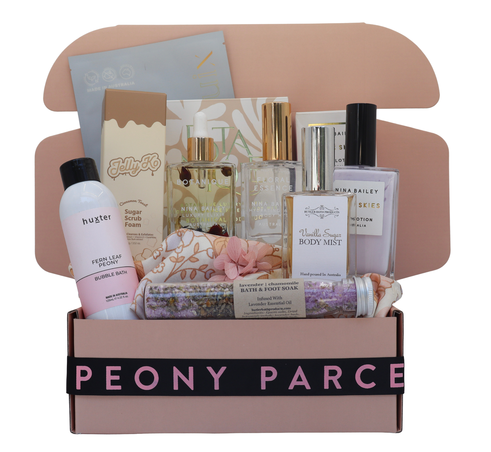 The "Luxury Home Spa" Gift Box Peony Parcel