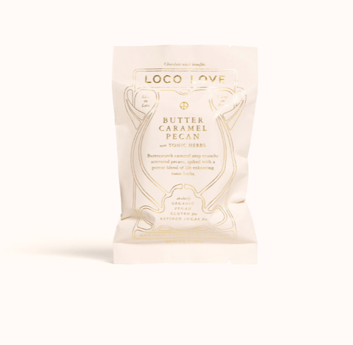 LOCO LOVE CHOCOLATE - BUTTER CARAMEL PECAN 30g Peony Parcel