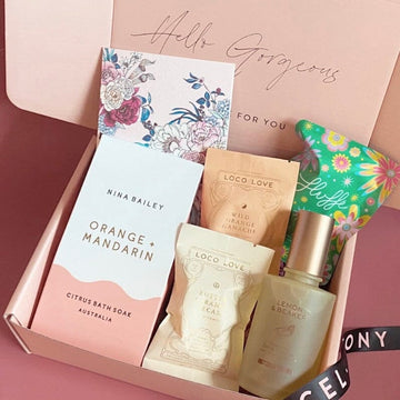 CITRUS BLISS PAMPER HAMPER GIFT BOX Peony Parcel