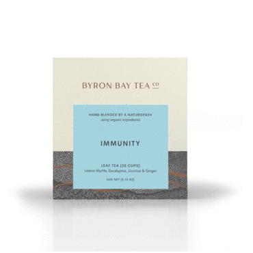BYRON BAY TEA CO. IMMUNITY TEA LEAF BOX Peony Parcel
