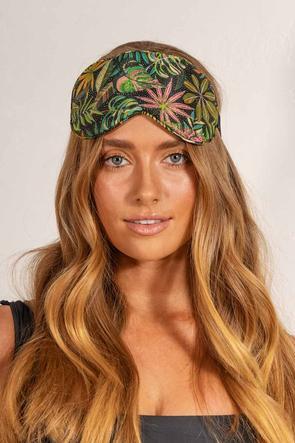 CHLOE EYE MASK IN TROPICAL LEAVES Peony Parcel