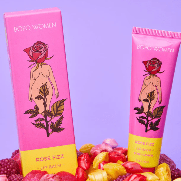 ROSE FIZZ LIP BALM Peony Parcel